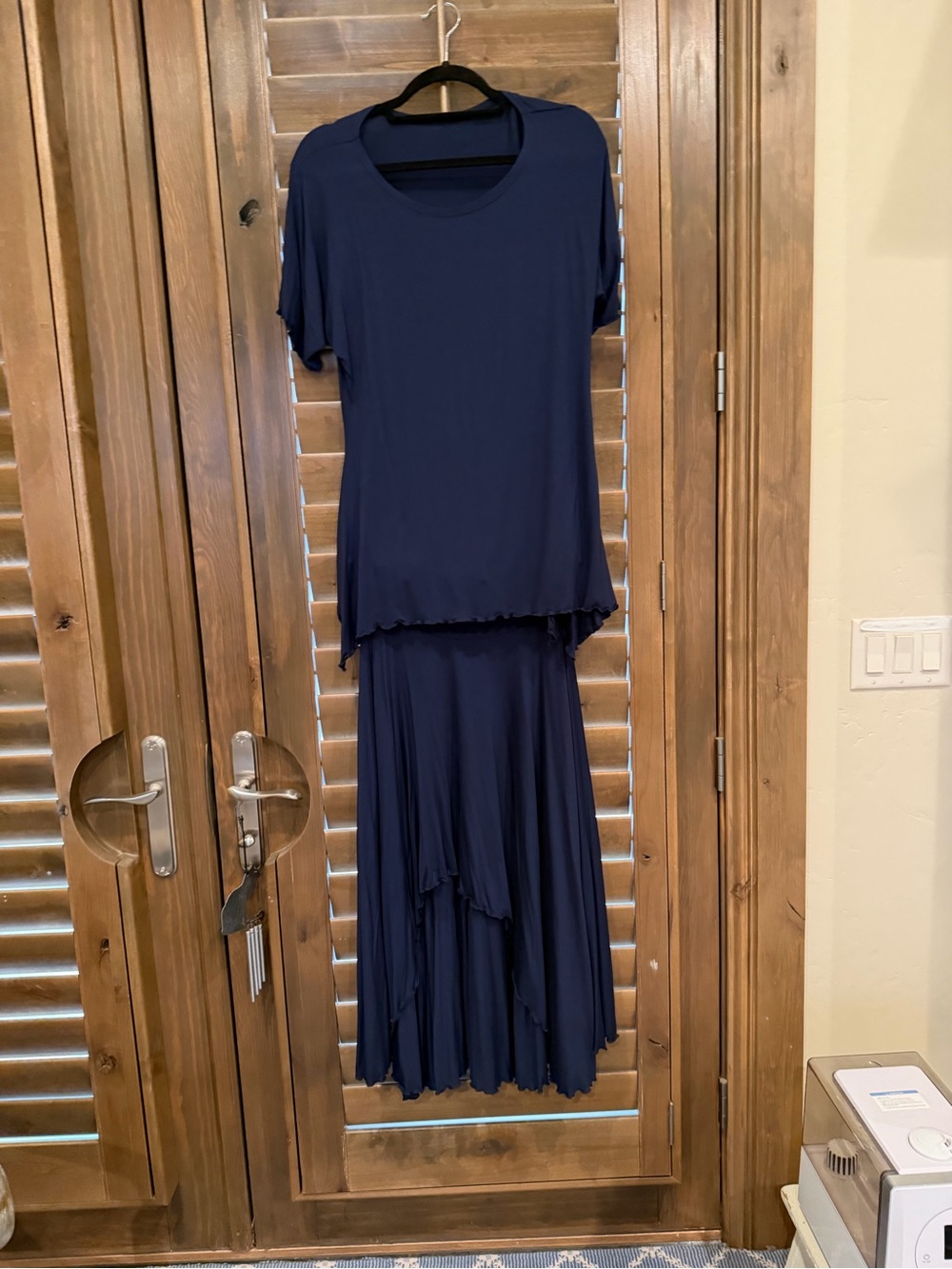 Women's Layered Maxi Skirt + Matching Top. Hand made in Europe. Fits size S-M.